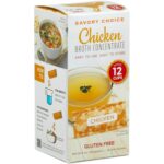 Chicken Broth Concentrate, 12 Packets (12g) per Box - Gluten-Free, Diary-Free | SAVORY CHOICE