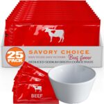 Broth Concentrate bundle with Bouillon Cup, 25 Packets - Gluten-Free, Diary-Free | SAVORY CHOICE